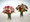Clear gathering vases filled with colorful roses, carnations, baby breath or designers choice of unique filler