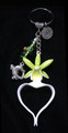 Dendrophylax lindenii 'Ghost Orchid' Keychain