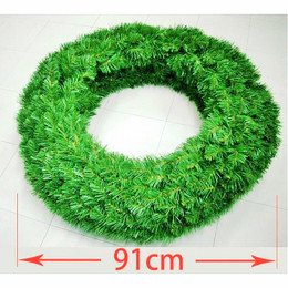 Double Sided Alberta Spruce Wreath 91cm