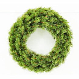 Geneva Pine Wreath 61cm Dark Green