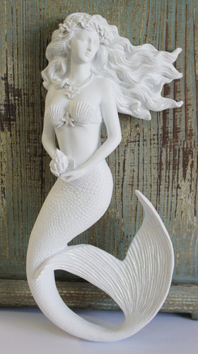Mermaid Wall Art magic mermaid wall art figure with flowing hair - hanging nautical Mermaid Wall Art magic mermaid wall art figure with flowing hair - hanging nautical