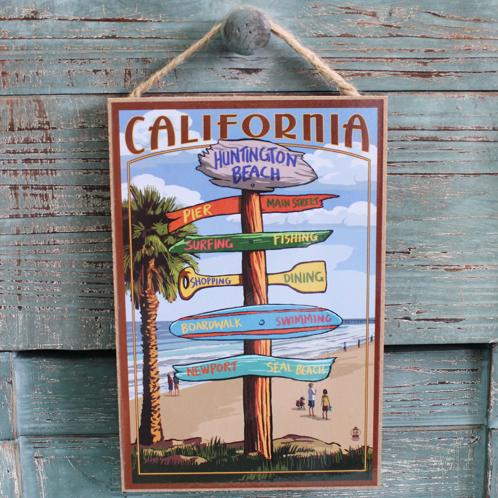 Huntington Beach Destination Street Sign - Made in the USA ...