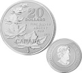 2011 $20 Canada Fine Silver "Five Maple"