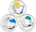 2011 25 CENT 3 PIECE STERLING SILVER - CANADIAN CONSERVATION SUCCESSES