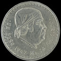 1947 - 1948 1 UN PESOS MEXICO .500 SILVER - Circulated
