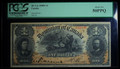 $1 1898 CANADA PAPER NOTE MONEY PCGS AU50 PPQ (LOG DRIVE ON CANADA RIVER )