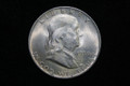 1950-D FRANKLIN SILVER HALF DOLLAR - GEM BU UNC COIN