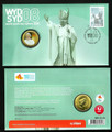 Australia 2008-P World Youth Day Sydney featuring Pope Benedict XVI Coin and Stamp Set with $1 Dollar with Color Official First Day Cover FDC
