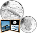 2010 $10 Canada Sterling SILVER - Blue Whale Coin & Stamp Set 