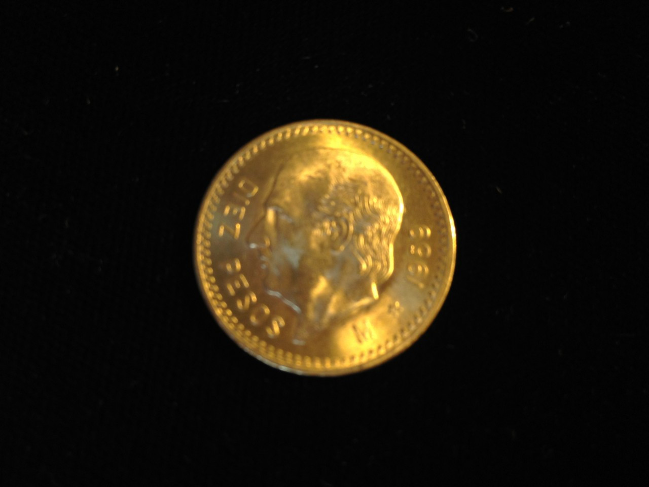 Gold Mexican 10 Pesos AGW .2411 - Northern Illinois Coin & Stamp inc.