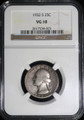 1932-S 25C WASHINGTON SILVER QUARTER - NGC VG10