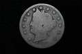 1883 5C LIBERTY HEAD V NICKEL  with "CENTS" COIN - AG