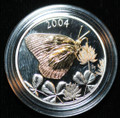 2004 Canada Clouded Sulphur Butterfly 50-cent Sterling Silver Coin
