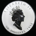 1998 $50 CANADA SILVER Coin - 10 oz. of .9999 Fine SILVER