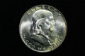 1951-D FRANKLIN SILVER HALF DOLLAR FULL BELL LINES - BU UNC COIN