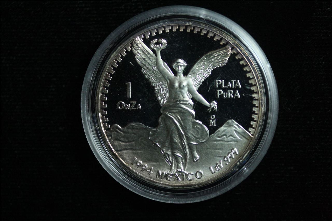 1994 MEXICO 1OZ SILVER PROOF LIBERTAD COIN w/CAPSULE - Northern