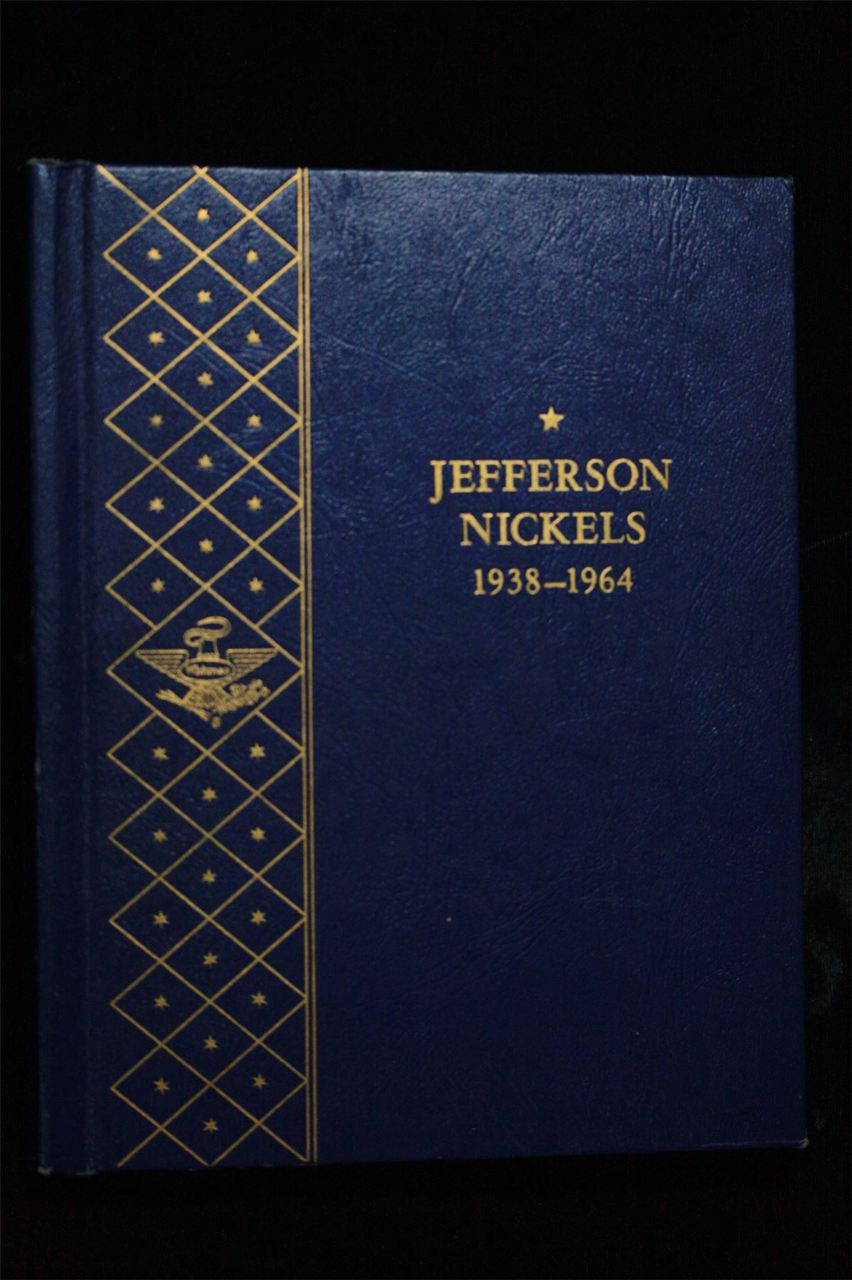 Jefferson Nickels 1938-1964 Used Hardback Slider Folder Whitman Premium 