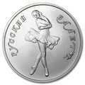 1990 Russia 1/2 oz Palladium Ballerina 10 Roubles BU Coin