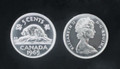 1965 5C CANADA PICK-OUT ROLL (40 COINS) - CU/BU