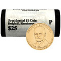 Presidential Dollar: DWIGHT EISENHOWER (34th President) "P" MINT ROLL