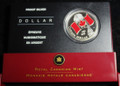 2005 $1 Canada SILVER Limited Edition Red Enamel Colorized Flag Proof