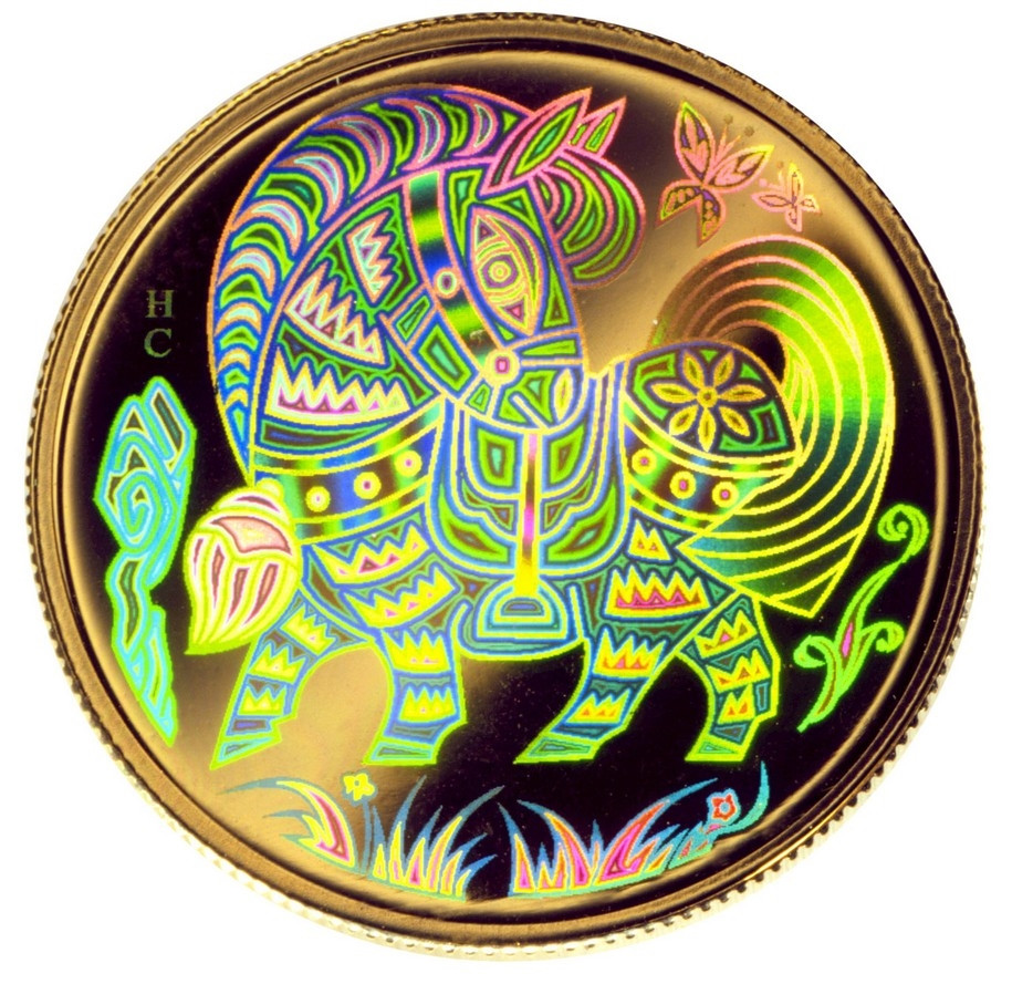 2002 CANADA $150 YEAR OF THE HORSE GOLD HOLOGRAM COIN (0.328 TROY