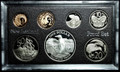  1988 New Zealand 7 Coin Proof Set Silver Yellow Eyed Penguin Dollar