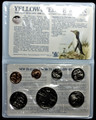 1988 New Zealand 7 Coin Uncirculated Set Yellow Eyed Penguin Dollar