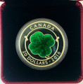 2016 $20 Canada 1oz SILVER Coin - Colorized Four Leaf Clover