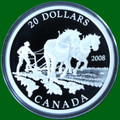 2008 $20 Canada Fine SILVER Coin - Agriculture Trade