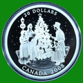 2008 $20 Canada 1 oz. Fine SILVER Coin - Holiday Carols 