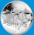 2007 $20 Canada Fine SILVER Coin - Holiday Sleigh Ride