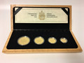 1989 10th Anniversary Commemorative Maple Leaf Issue Canadian Gold Proof 4 Coin Set
