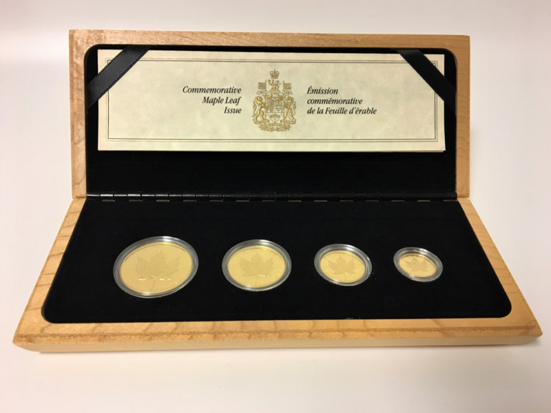 1989 10th Anniversary Commemorative Maple Leaf Issue Canadian GOLD