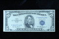 1953 A $5 Silver Certificate - VG