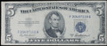 1953-A $5 US SILVER CERTIFICATE - VG