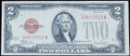 1928-F $2 UNITED STATES NOTES - AU