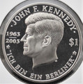 2003 BVI $1 JOHN F. KENNEDY "ICH BIN EIN BERLINER"