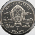 1995 IOM 1 CROWN MAN IN FLIGHT "BROTHERS MONGOLFIER"