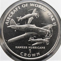 1995 IOM 1 CROWN AIRCRAFT OF WORLD WAR II "HAWKER HURRICANE"