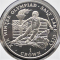 2002 IOM 1 CROWN XIX WINTER OLYMPIAD SALT LAKE CITY "SKIER"