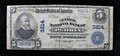 1902 $5 NATIONAL CURRENCY, BLUE SEAL, NATIONAL BANK NOTE - VG