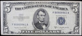 1953 B $5 SILVER CERTIFICATE - VF