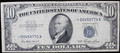 1953 $10 SILVER CERTIFICATE "STAR" NOTE - VF