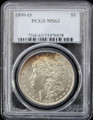 1899-O MORGAN SILVER DOLLAR - PCGS MS63