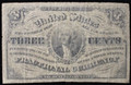 1864-1869 3-Cent 3rd Issue Fractional Currency - VG/F