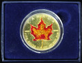 2001 $5 Canada 1 oz SILVER Maple Leaf (in capsule) - Autumn Colors