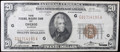1929 $20 NATIONAL CURRENCY (CHICAGO) NOTE - VF