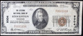 1929 $20 NATIONAL CURRENCY CITIZENS BANK STOUGHTON WISCONSIN - VF