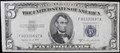 1953-B $5 SILVER CERTIFICATE - CU